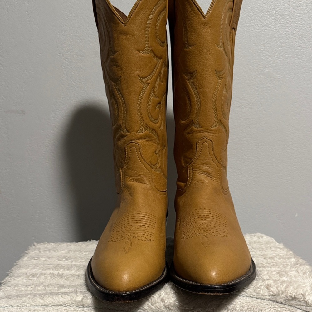 Tony lama Tan Western Cowboy Boots